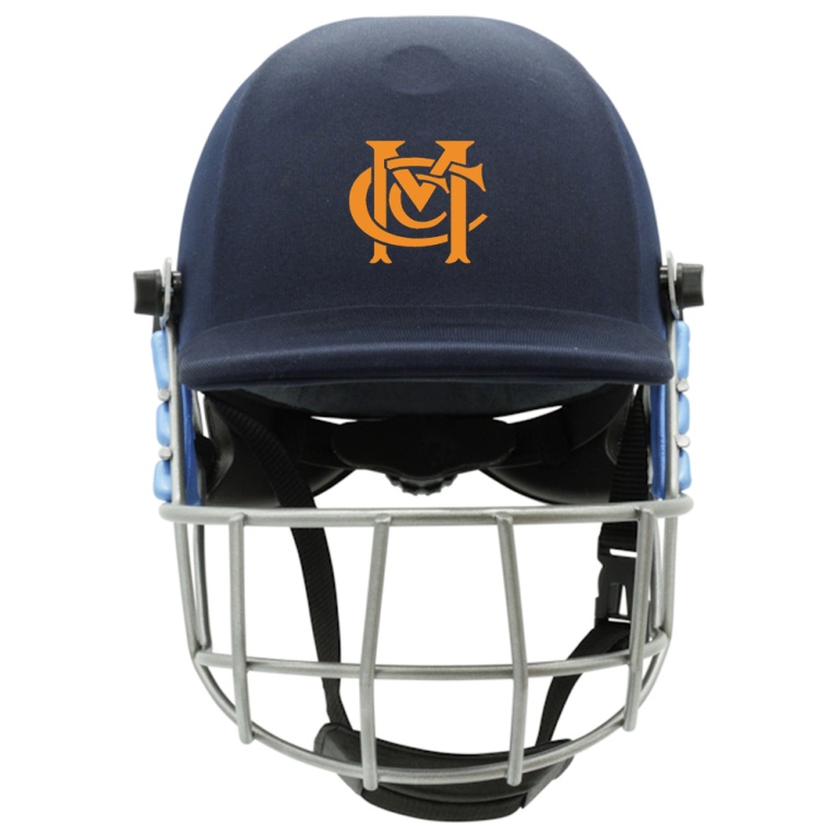 Merrow CC - Forma Cricket Helmet - Pro SRS - Steel Grill - Navy