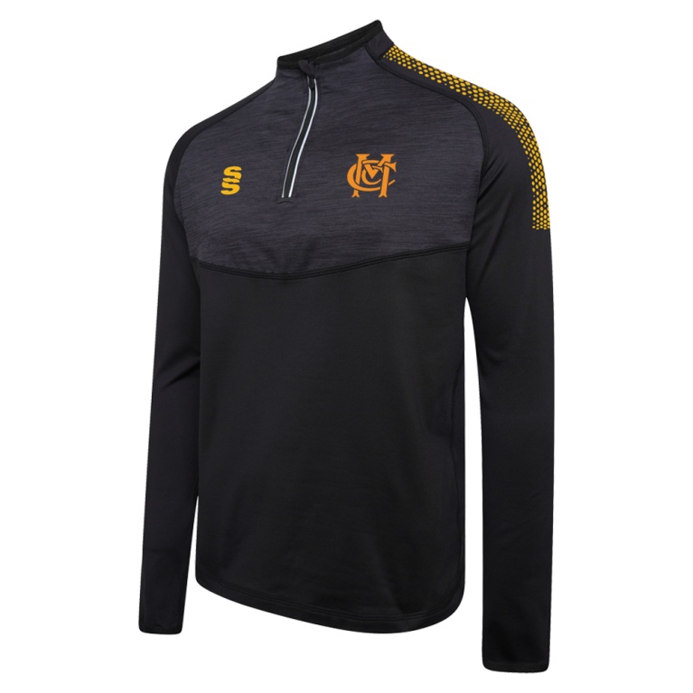 1/4 Zip Dual Performance Top :  Black