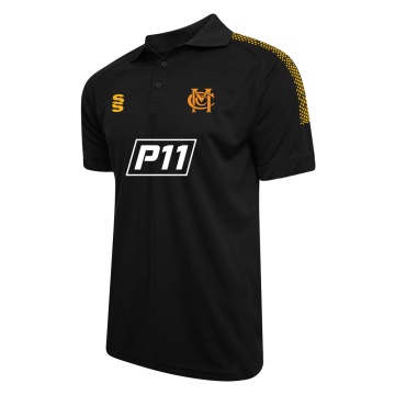 Dual Solid Polo Shirt - Black