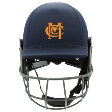 Merrow CC - Forma Cricket Helmet - Pro Axis- Titanium Grill - Navy