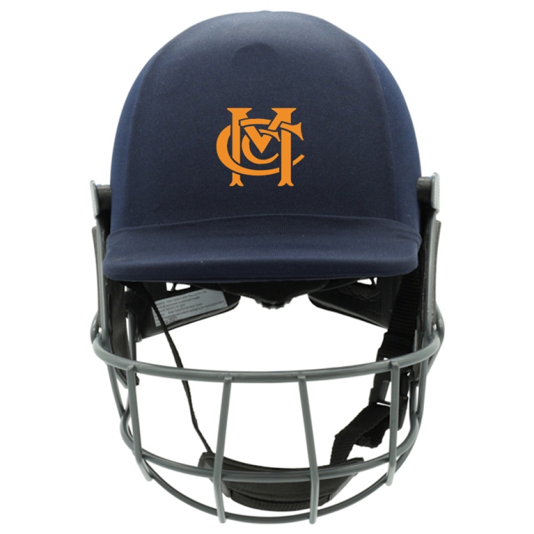Merrow CC - Forma Cricket Helmet - Pro Axis- Titanium Grill - Navy